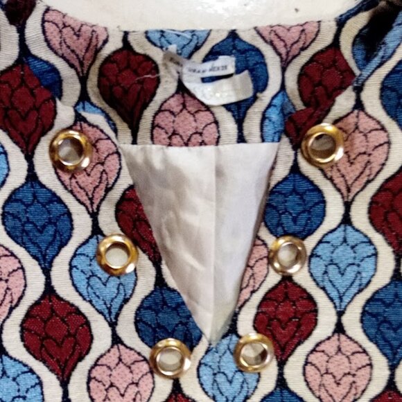 Multicolore 70's Style Sweater Dress Size Medium - Picture 2 of 4